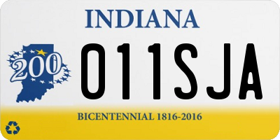 IN license plate 011SJA