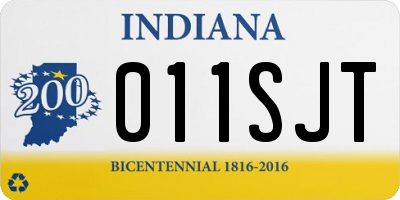 IN license plate 011SJT