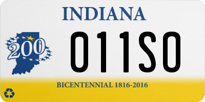 IN license plate 011SO