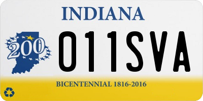 IN license plate 011SVA