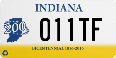 IN license plate 011TF