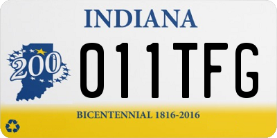 IN license plate 011TFG