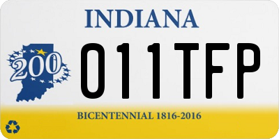 IN license plate 011TFP