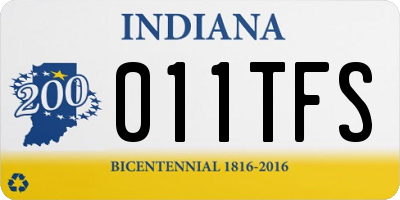 IN license plate 011TFS