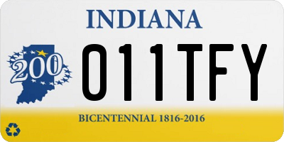 IN license plate 011TFY