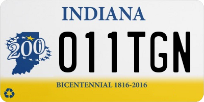 IN license plate 011TGN
