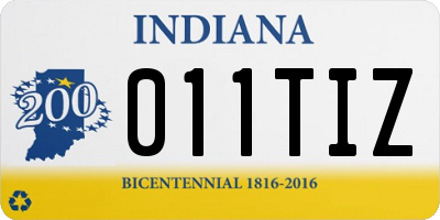 IN license plate 011TIZ