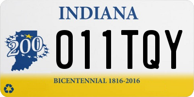 IN license plate 011TQY