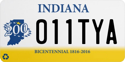 IN license plate 011TYA