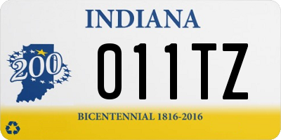 IN license plate 011TZ