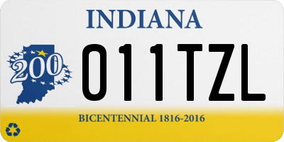 IN license plate 011TZL