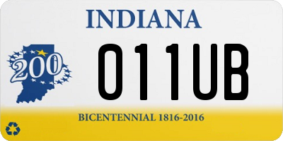 IN license plate 011UB