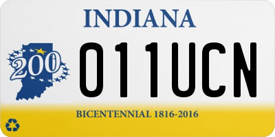 IN license plate 011UCN