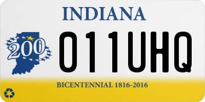 IN license plate 011UHQ