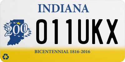 IN license plate 011UKX