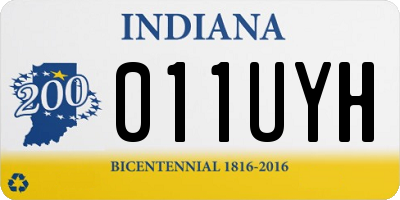 IN license plate 011UYH