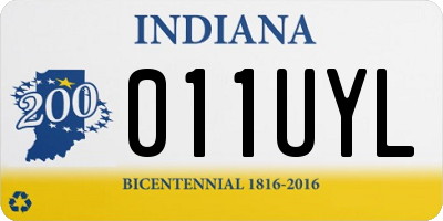 IN license plate 011UYL