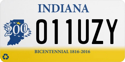 IN license plate 011UZY