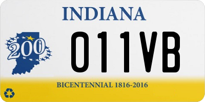 IN license plate 011VB