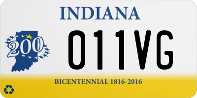 IN license plate 011VG