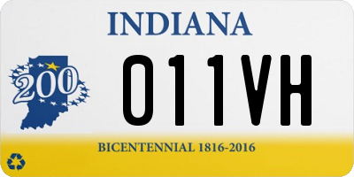 IN license plate 011VH