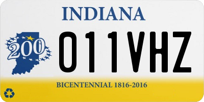 IN license plate 011VHZ