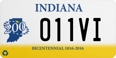 IN license plate 011VI