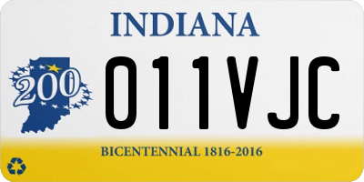 IN license plate 011VJC