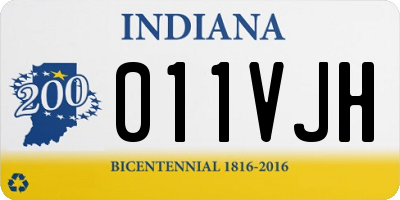 IN license plate 011VJH