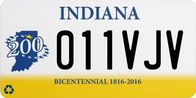 IN license plate 011VJV
