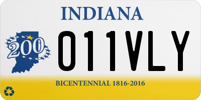 IN license plate 011VLY
