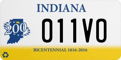 IN license plate 011VO