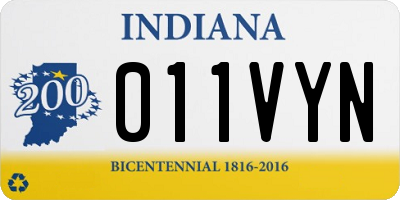 IN license plate 011VYN