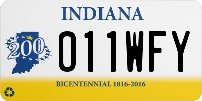 IN license plate 011WFY