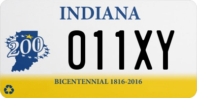 IN license plate 011XY