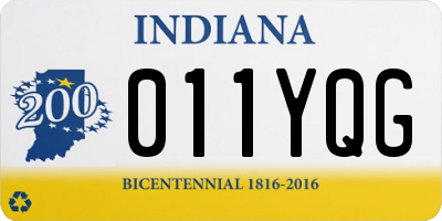 IN license plate 011YQG