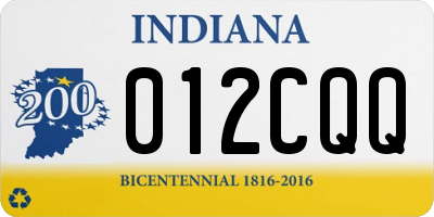 IN license plate 012CQQ