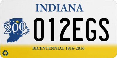 IN license plate 012EGS