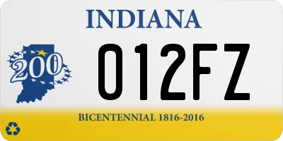 IN license plate 012FZ