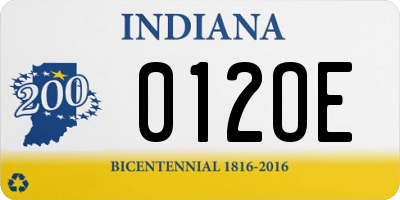 IN license plate 012OE