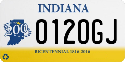 IN license plate 012OGJ