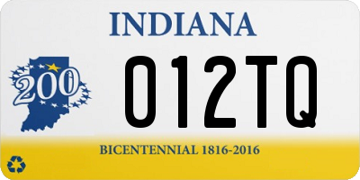 IN license plate 012TQ