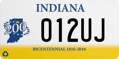 IN license plate 012UJ