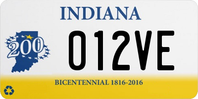 IN license plate 012VE