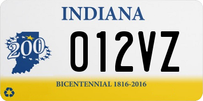 IN license plate 012VZ