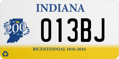 IN license plate 013BJ