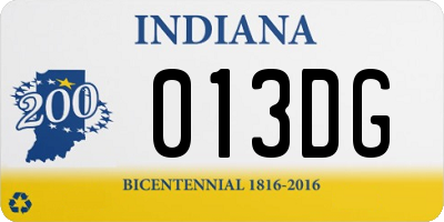 IN license plate 013DG