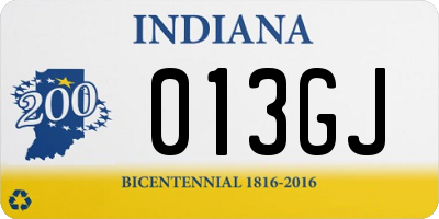 IN license plate 013GJ