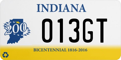 IN license plate 013GT