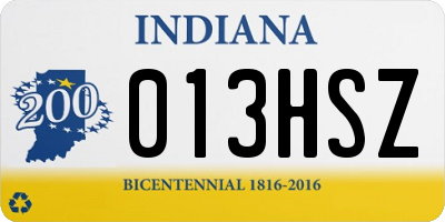 IN license plate 013HSZ